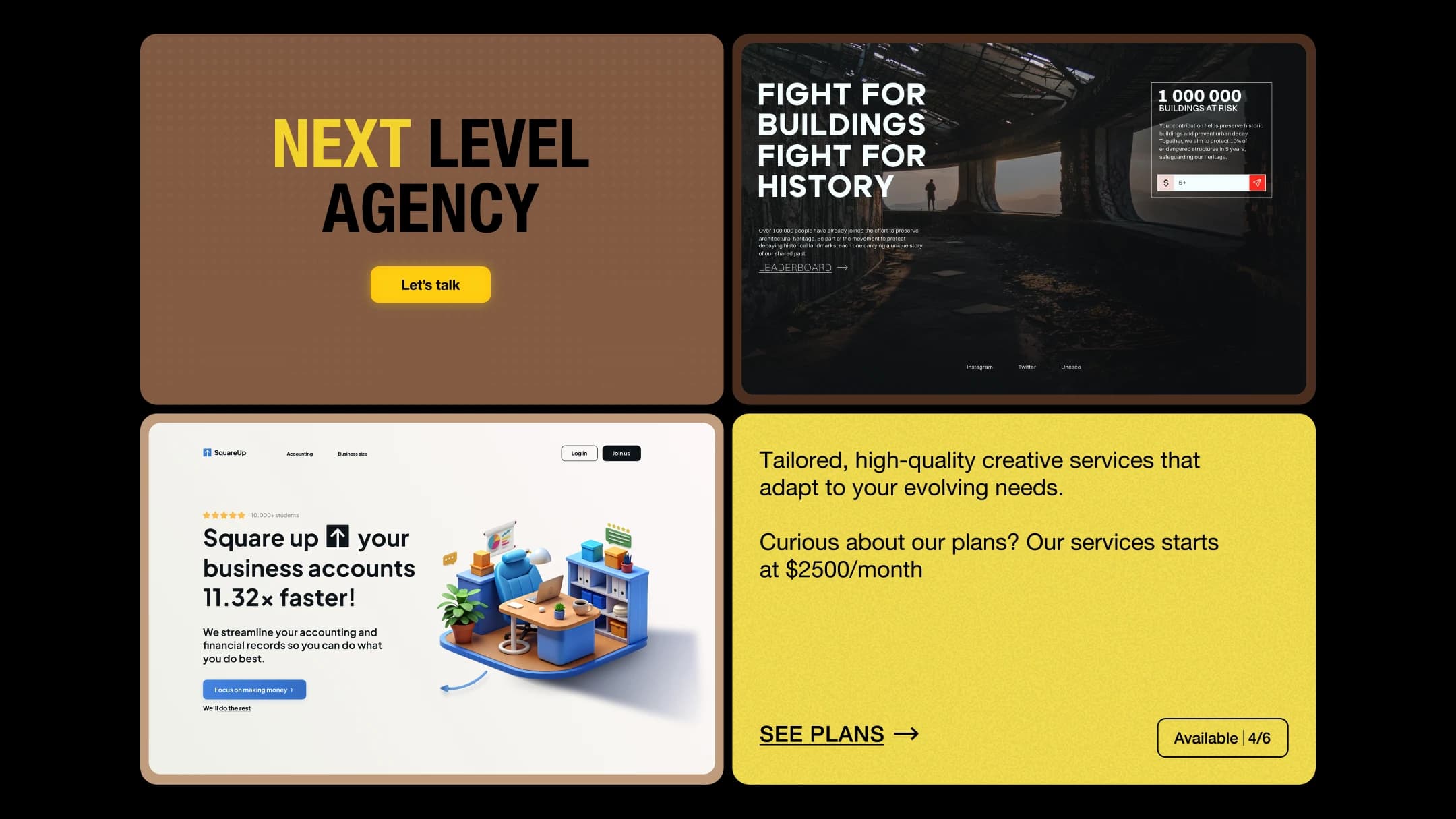 Landing Design — Next Level — Digital Agency, image 1