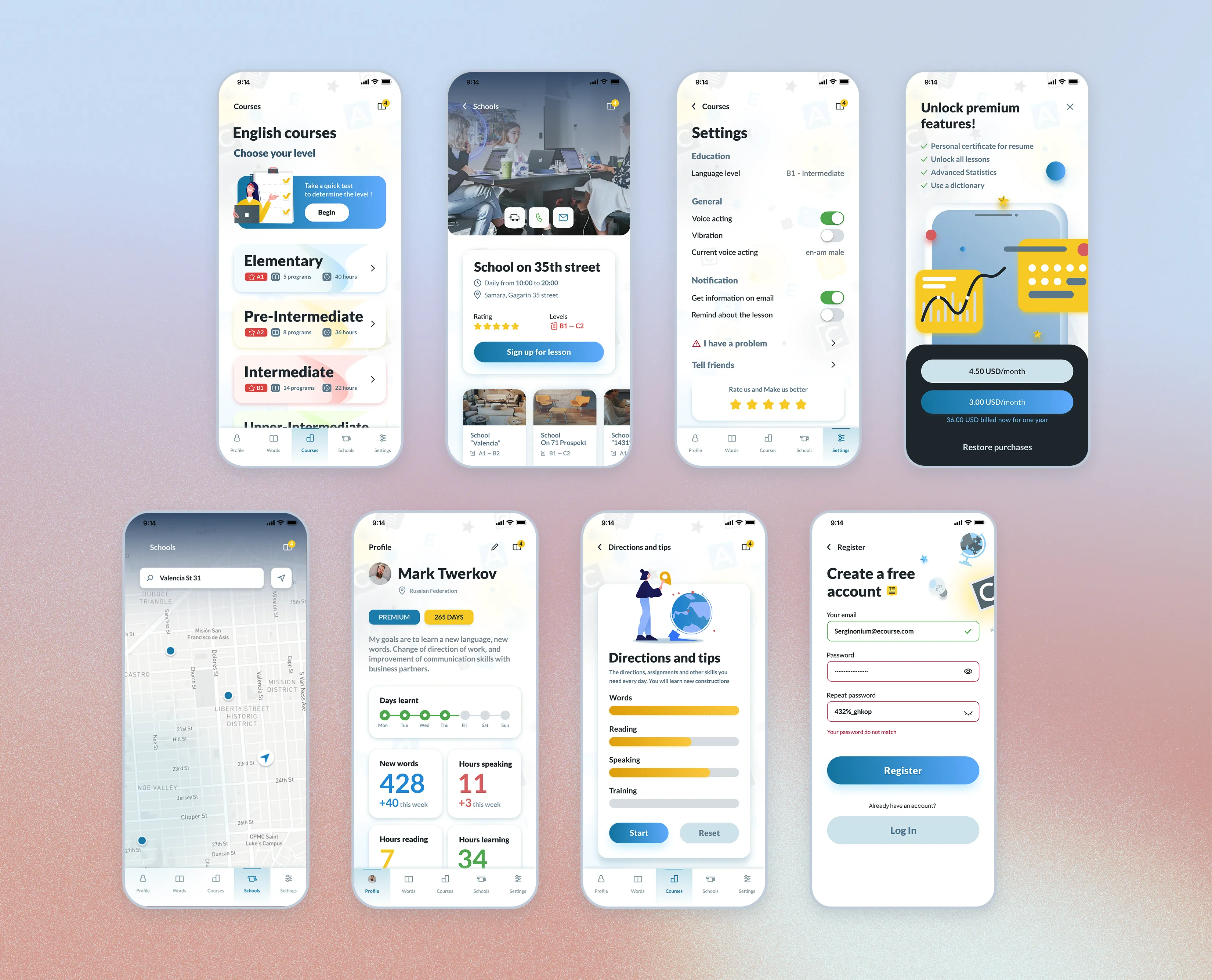 English Courses — Final Interface, image 2